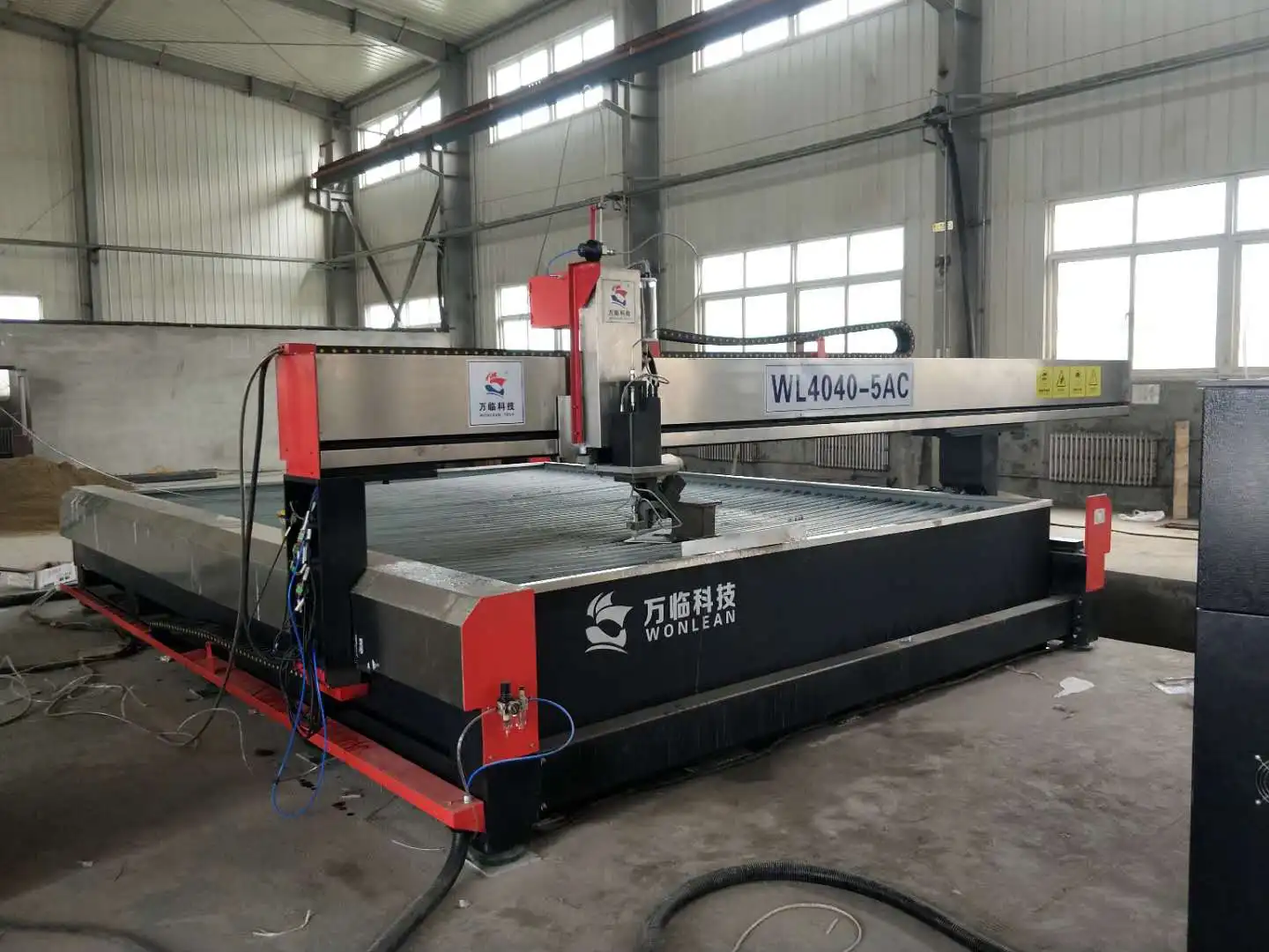 5 axis automatic water jet cutting machine for big slab tile