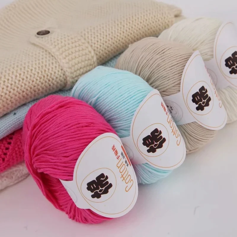 
100% cotton Soft baby knitting 32/8 yarn for hand knitting china factory price 