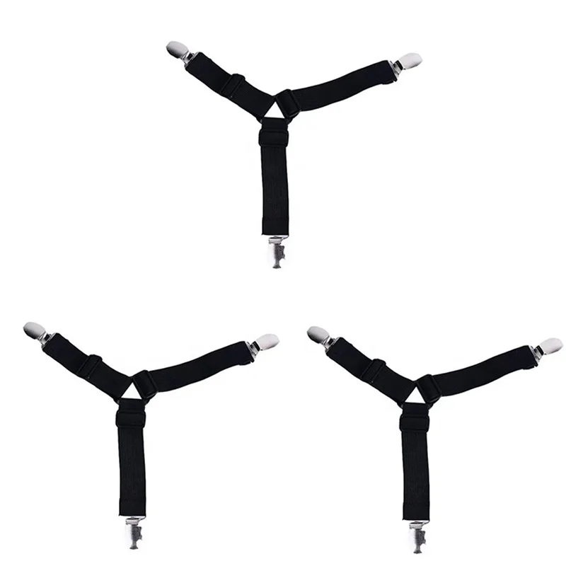 Bed Sheet Holder Straps Clip Corner Bands Suspenders For Flat Or Fitted Sheets Multi Colors Bedsheet Holders