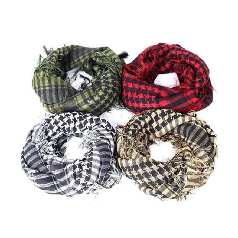 Custom outdoor tactics Arab Parsnips Square Muslim Sunscreen Breathable bib Middle East Thousand bird plaid camouflage cape