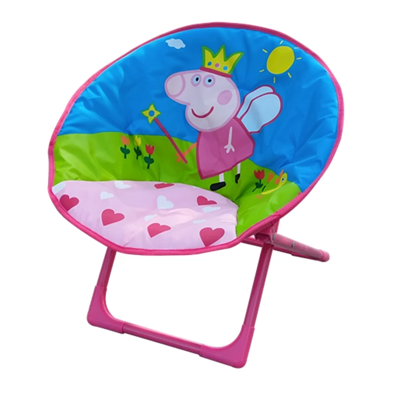 Folding portable Outdoor Beach Fishing Picnic Camping And Hiking Kids Moon Chair round moon chair for indoor and outdoor leisure
