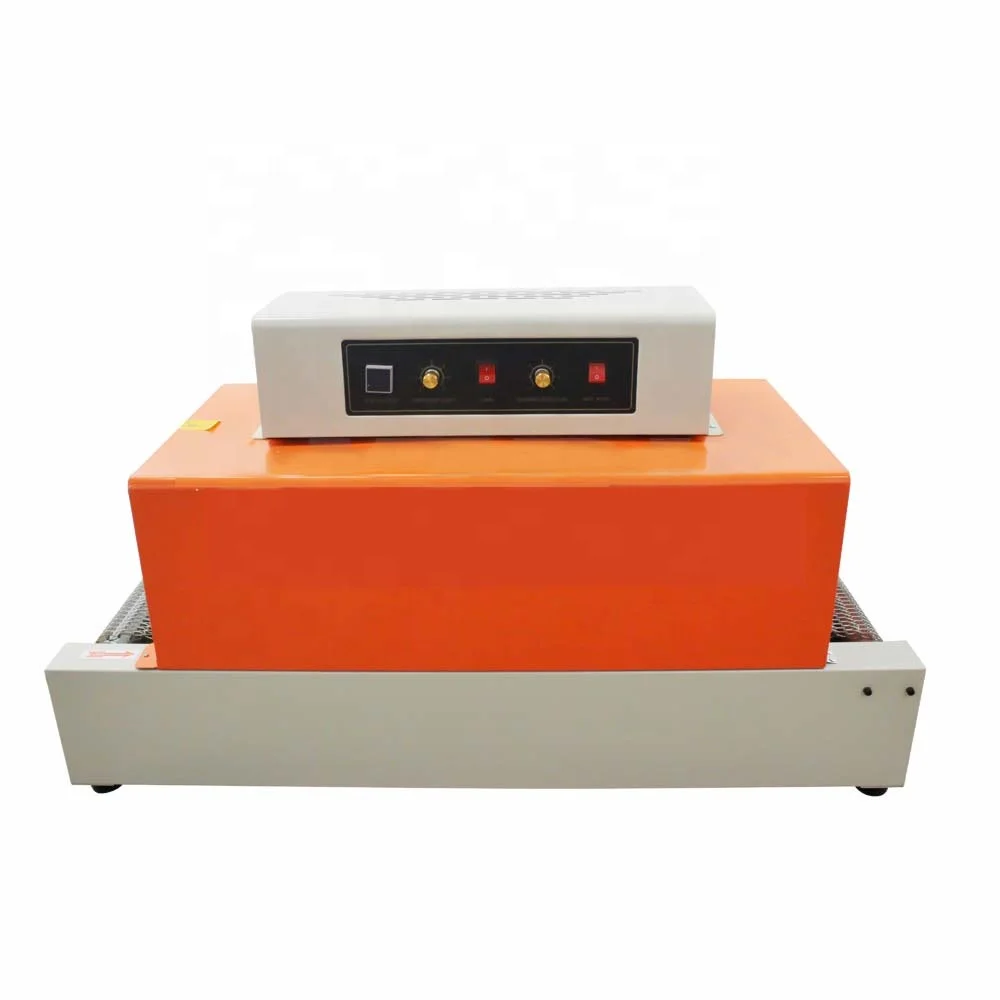 Semi Automatic Small Box Heat Bottle Shrink Tunnel Food Packaging Machine Film Shrink Wrapping Machinery Cartons Packaging 5kg