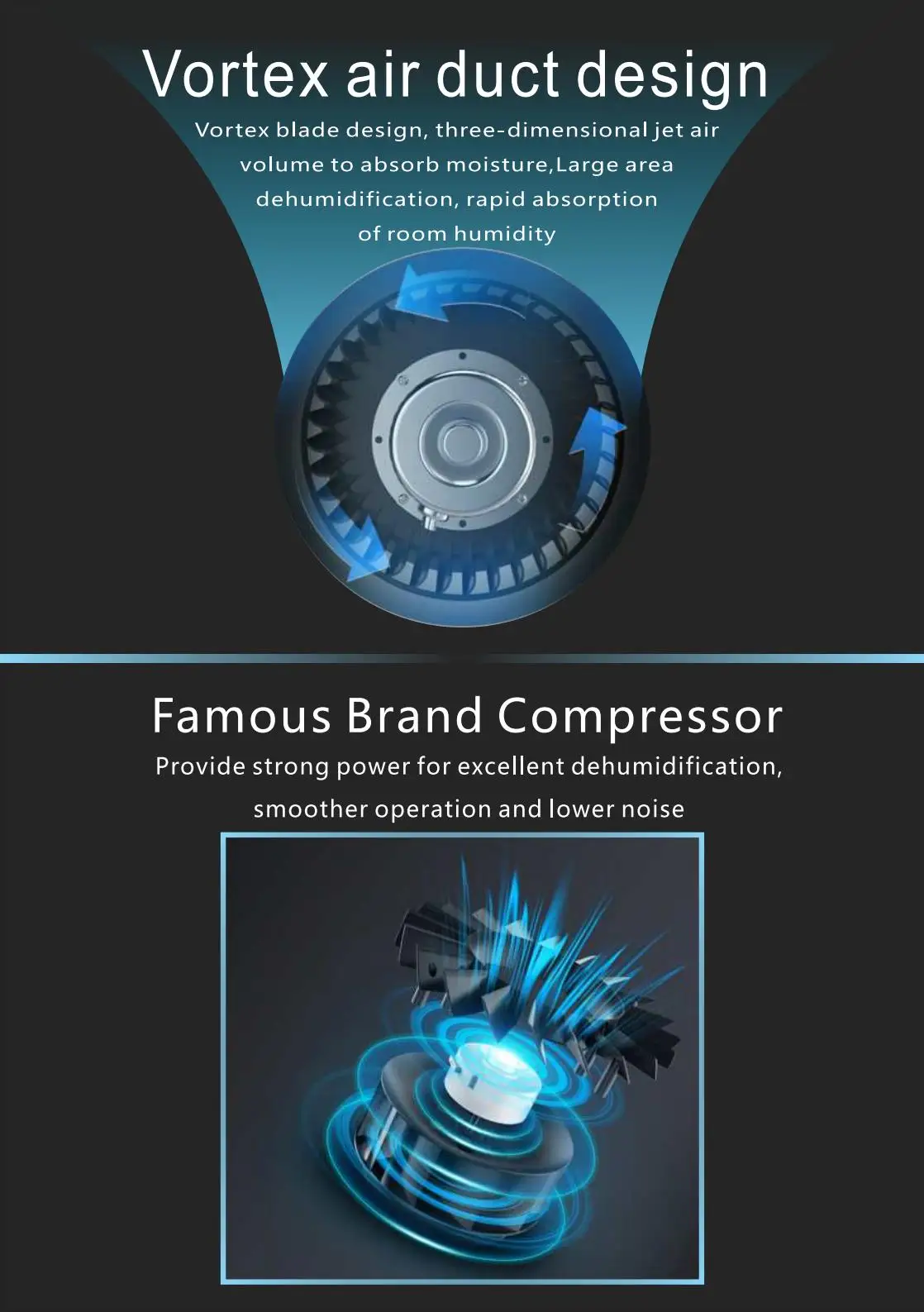 16-30L Smart Air Dehumidifiers Mini Dehumidifier Household Cycle Dehumidifier Moisture Absorption Dehumidification Dryer