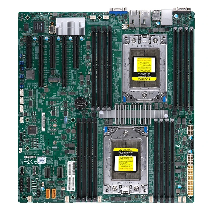 Материнская плата Supermicro H11DSi разъем SP3 240 Вт TDP для двух AMD EPYC 7001 7002