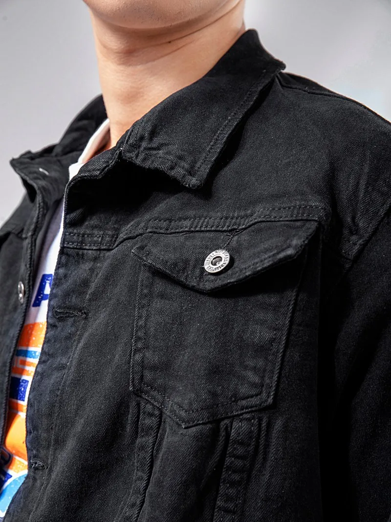 Hot Spring 2021 jacket jeans denim wholesales Best price From Vietnam black jean jacket men Plus Size Casual Fashion