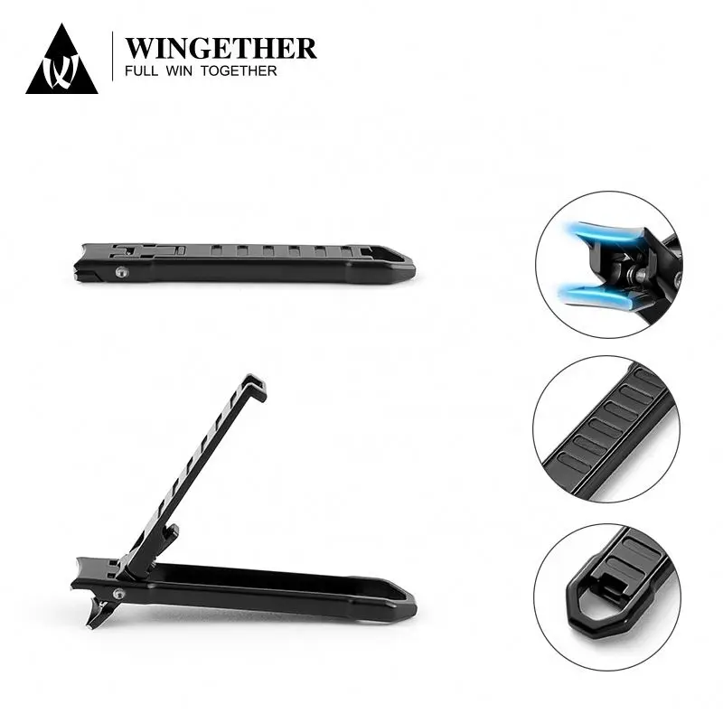 Wingether Amazon Hot Sell In Stock Professional Folding Mini Portable Stainless Steel Cuticle Nail Clipper Nail Clipper Nail Kit