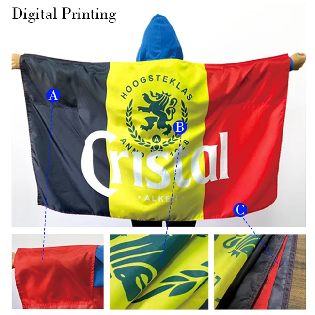custom 3*5ft supply top 32 football team cape flag French cape flag wholesale French cape flag