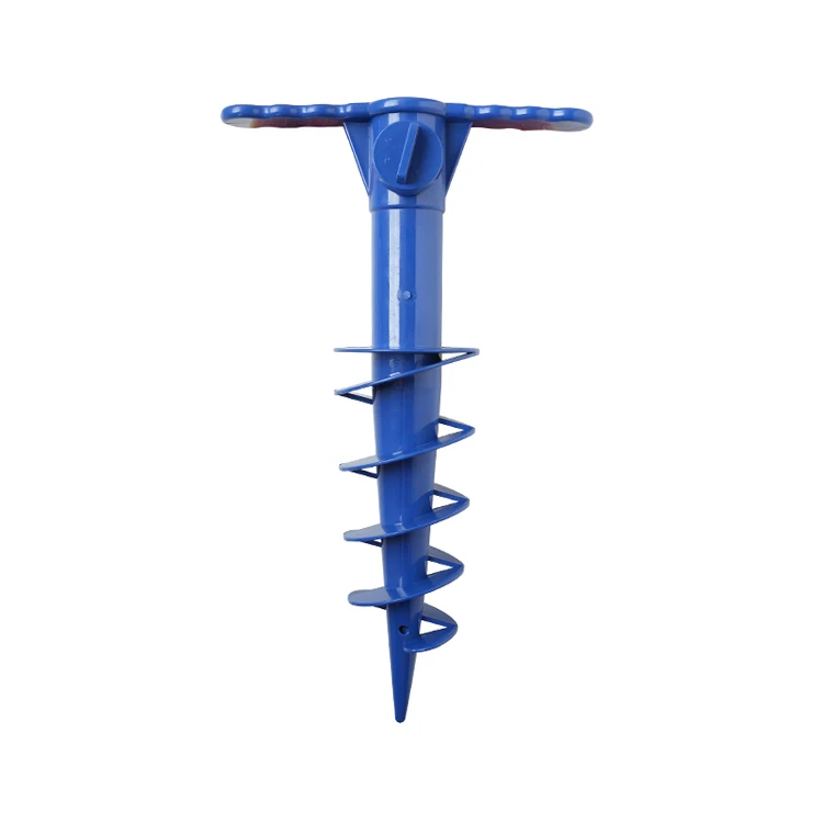 New Arrivals Durable Blue Color 5 Tier Plastic Sand Anchor Suitable for 25-35mm Pole Beach Umbrella
