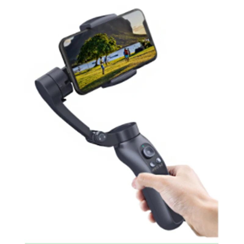 2021 New Wholesale Cheap Price Motion Gimbal Waterproof Rotating Face Tracking Selfie Stick For Sale