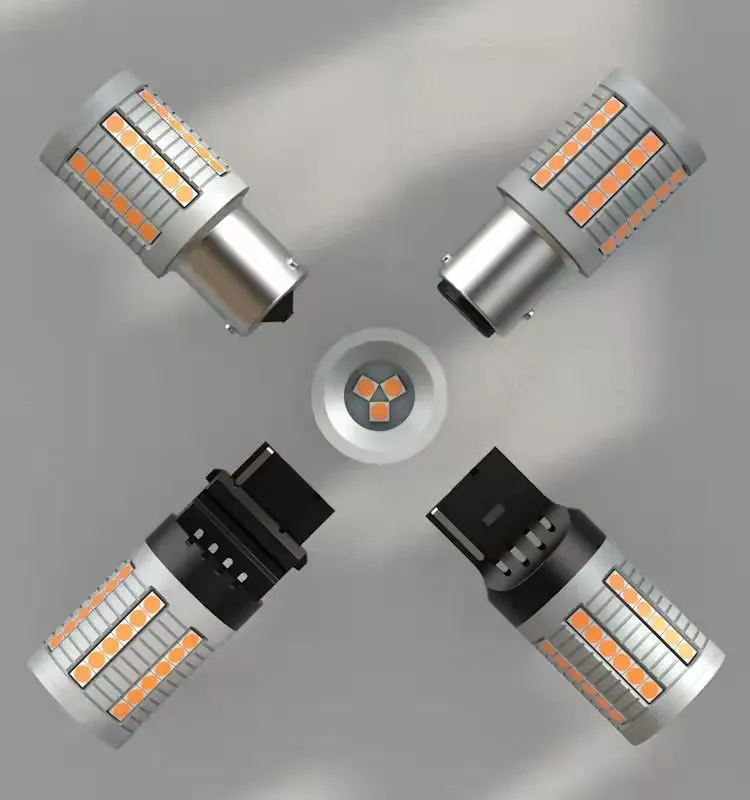 Оптовая продажа с завода 3156 7440 45smd 3030 поворотная лампа заднего хода белая 2 упаковки светодиодная лампочка красная без Hyper Flash 1156 Ba15s P21w