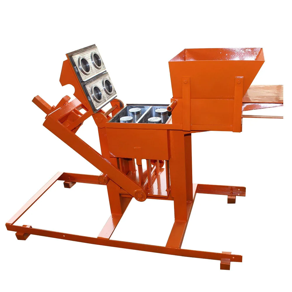 Hand Press Manual Clay Interlocking Earth Soil Cement Brick Machine