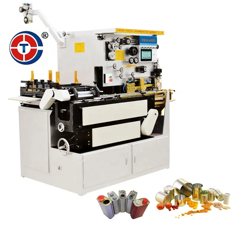 Full Automatic Small Round Tin Can General Chemical Paint Production Line Tinplate Metal Welder Welding Tin Can Machine
