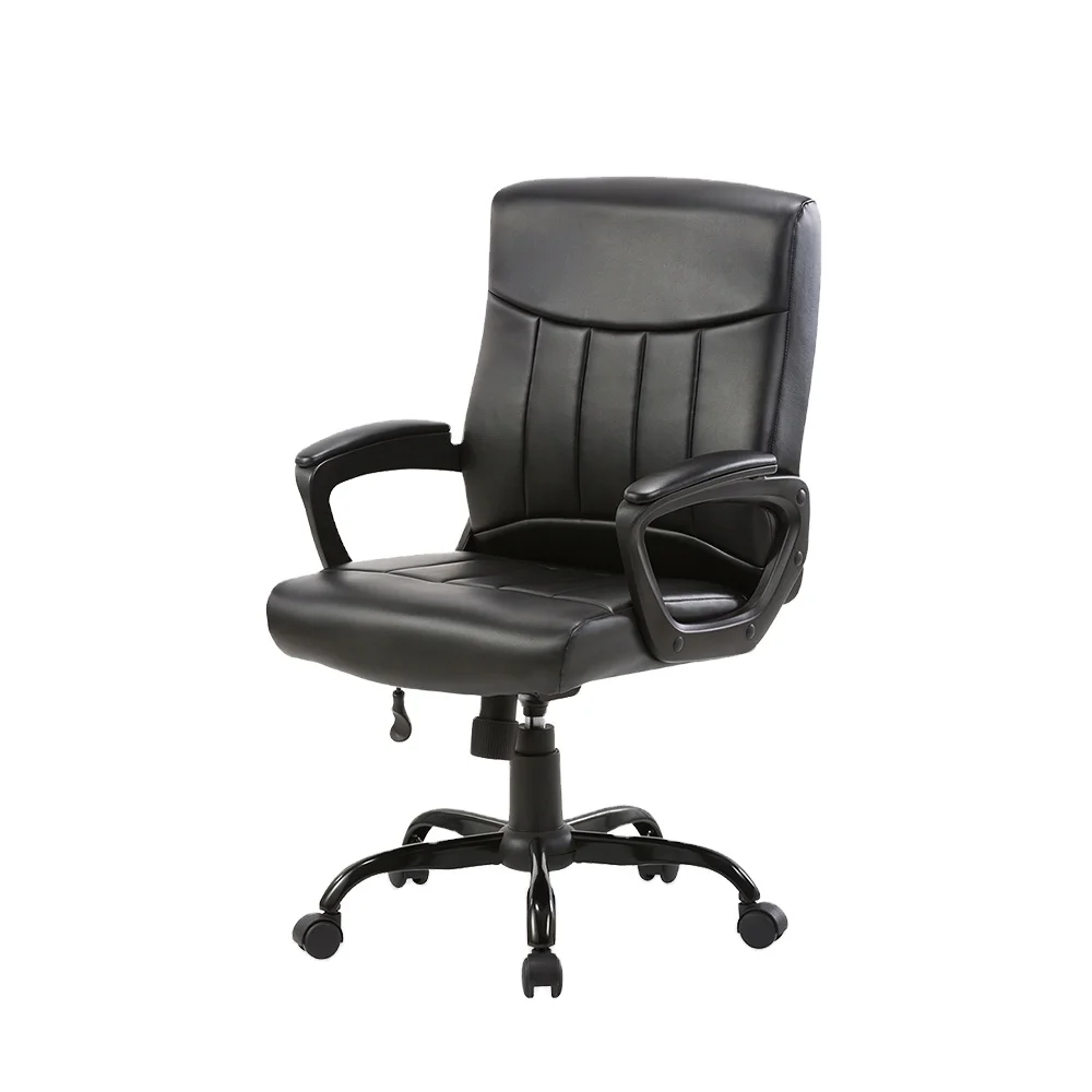 
Black Comfortable and Height Adjustable Modern Armrest Office Chair BIFMA X5.1 Certificate 