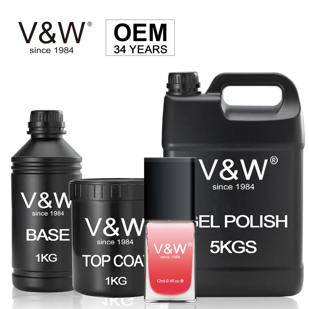  Китайский завод V & W пилинг веганский лак для ногтей сухая на воздухе цветной гель безвредный и без запаха