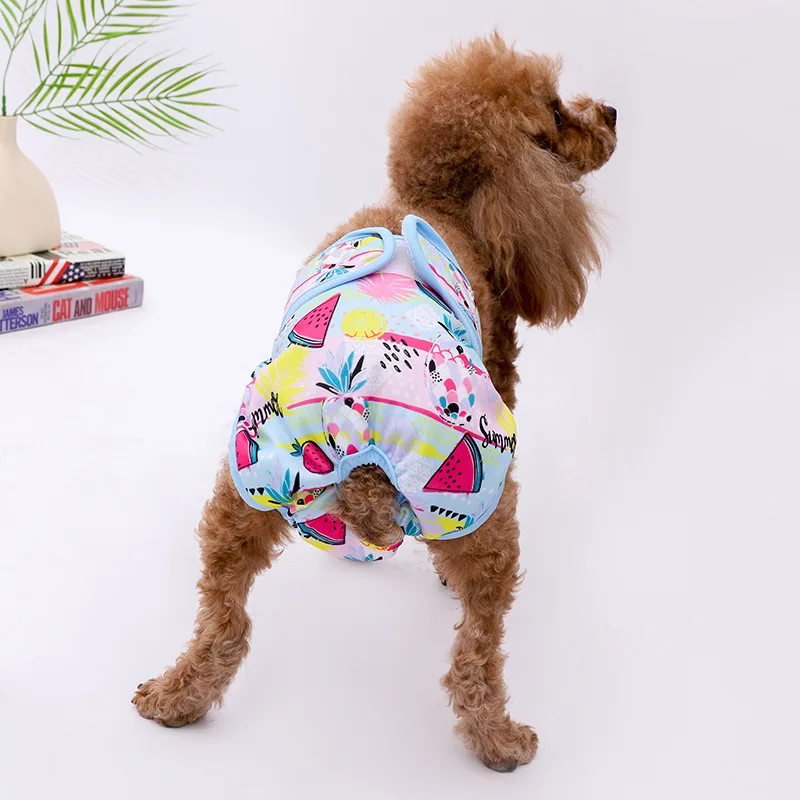Wholesale free sample oem super absorbe washable reusable female pet dog diaper for dogs