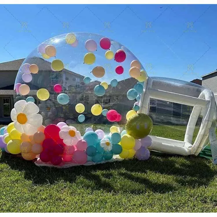 Inflatable Bubble House PVC Clear Camping Bubble Tent with Air Blower Outdoor 3M