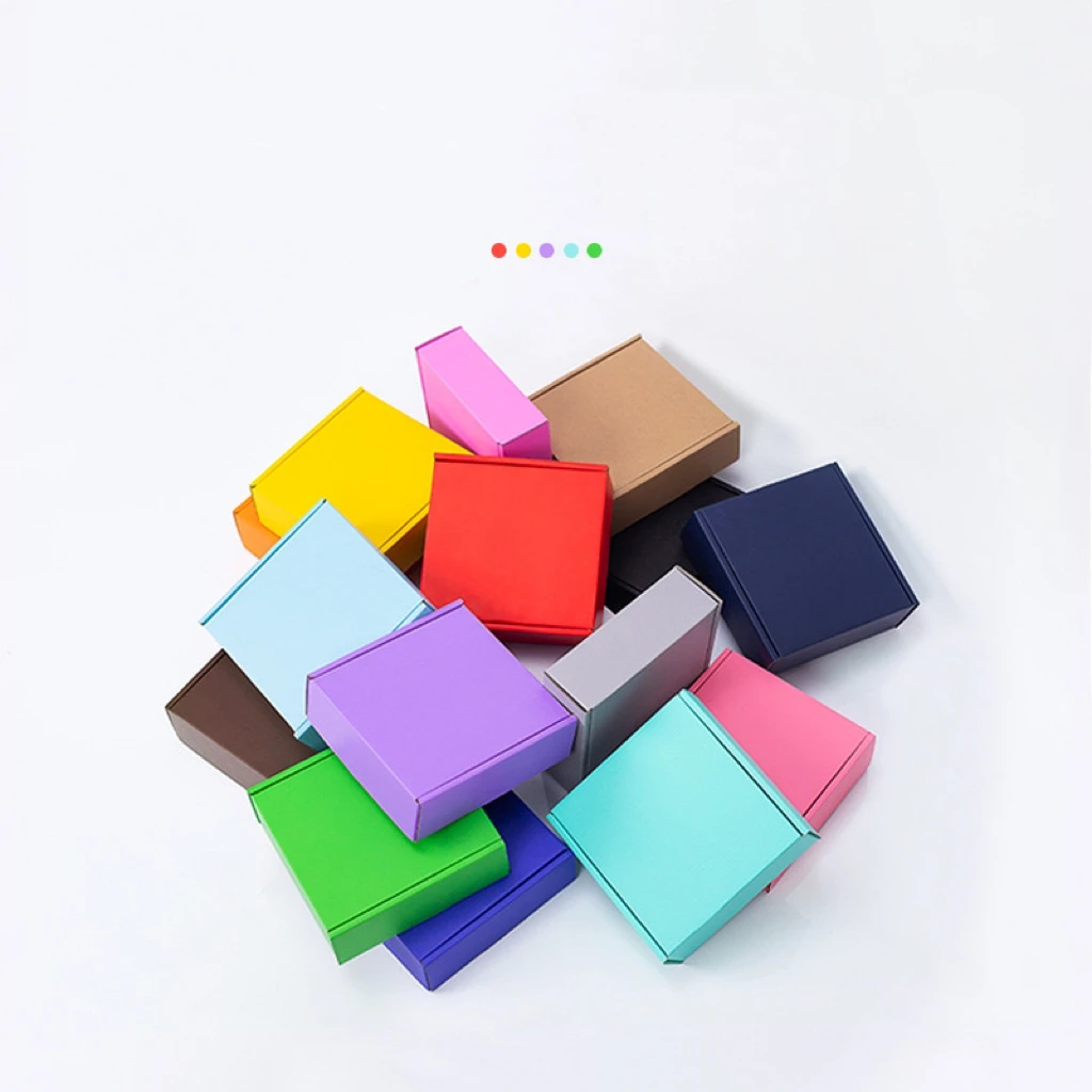 25*20*7cm Eco friendly corrugated shipping box customizable cosmetics underwear clothing packaging paper mailer boxes