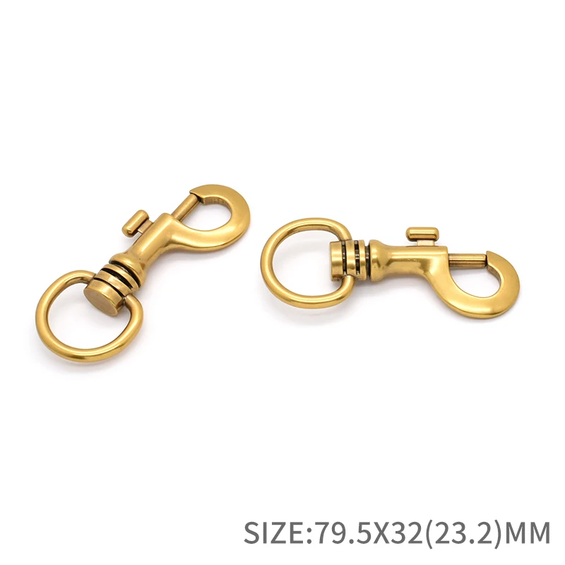 High Quality Leather Accessories Old Gold Metal Swivel Snap  Hook for bag