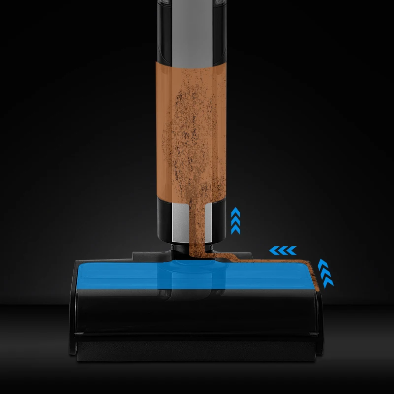 Cordless Upright Vacuum Cleaner 14Kpa Suction Auto Dry Rolling Brush Floor Washer