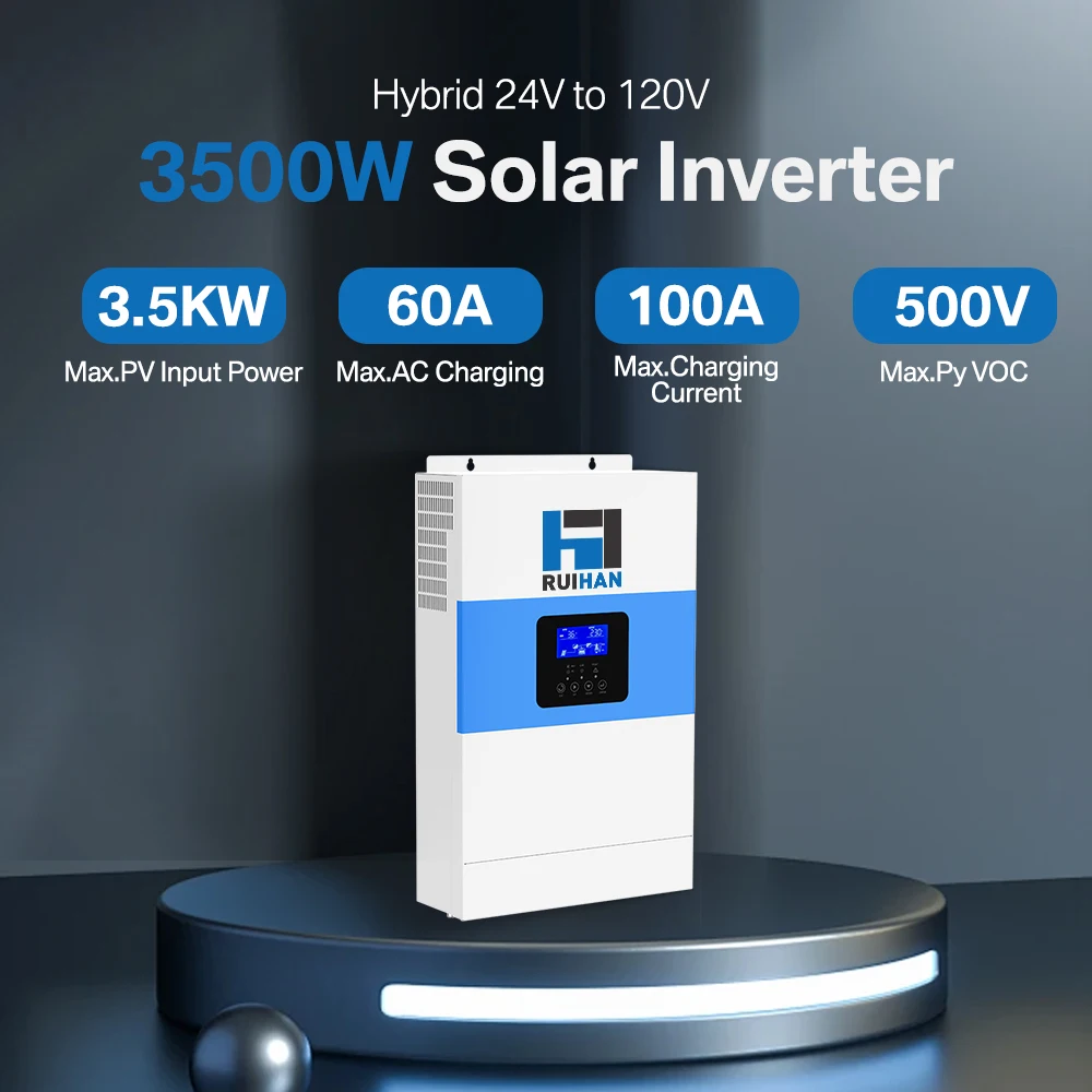 Hybrid Solar Inverter Off Grid 3.5kw 6.2kw 24v 48V Solar Inverter Pure Sine Wave Inverters