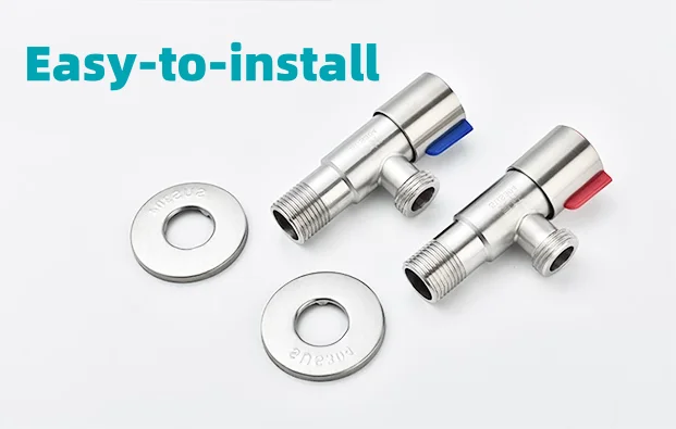 201 Stainless Steel Angle Valve Quick Opening Water Stop Valve Water Heater Triangle Valve