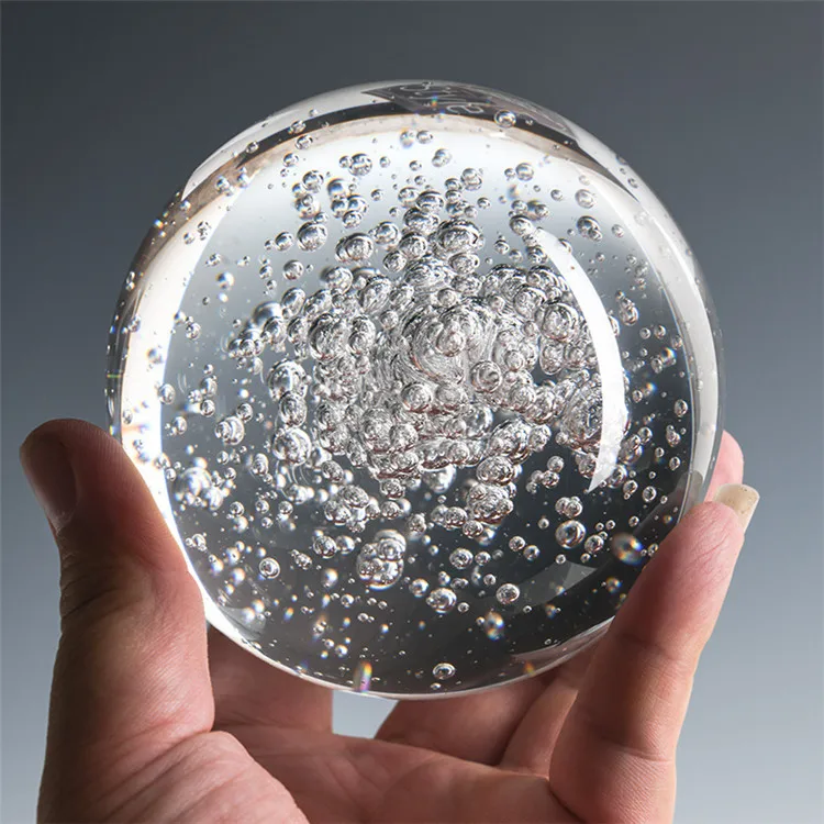 Lovely crystal bubble ball ornaments glass ball creative gifts rockery water ball accessories