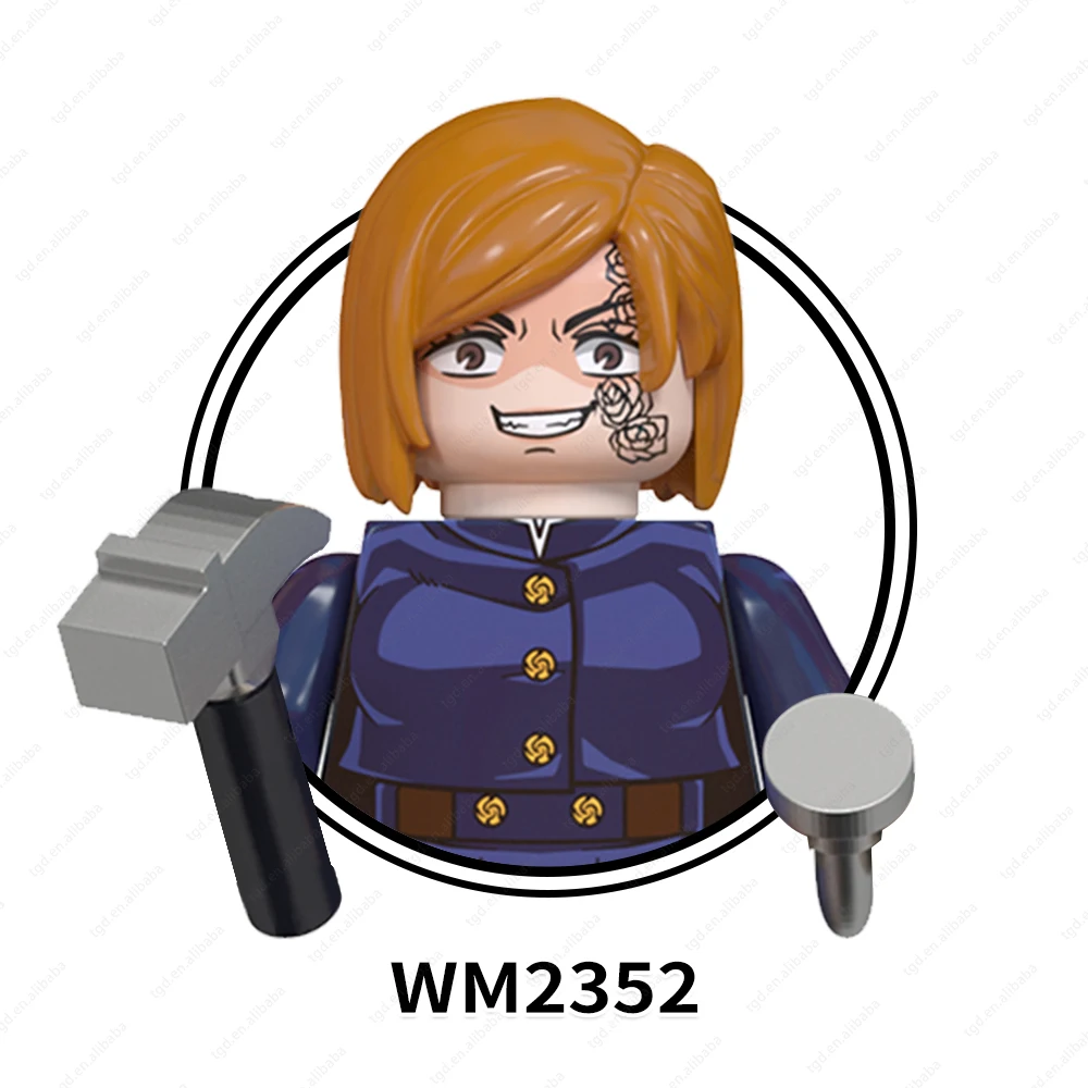 Anime Jujutsu Kaisen mini toys juguetes de Gojo Satoru itadori Yuji rogo fushiguro building blocks sets Toys for kids WM6139