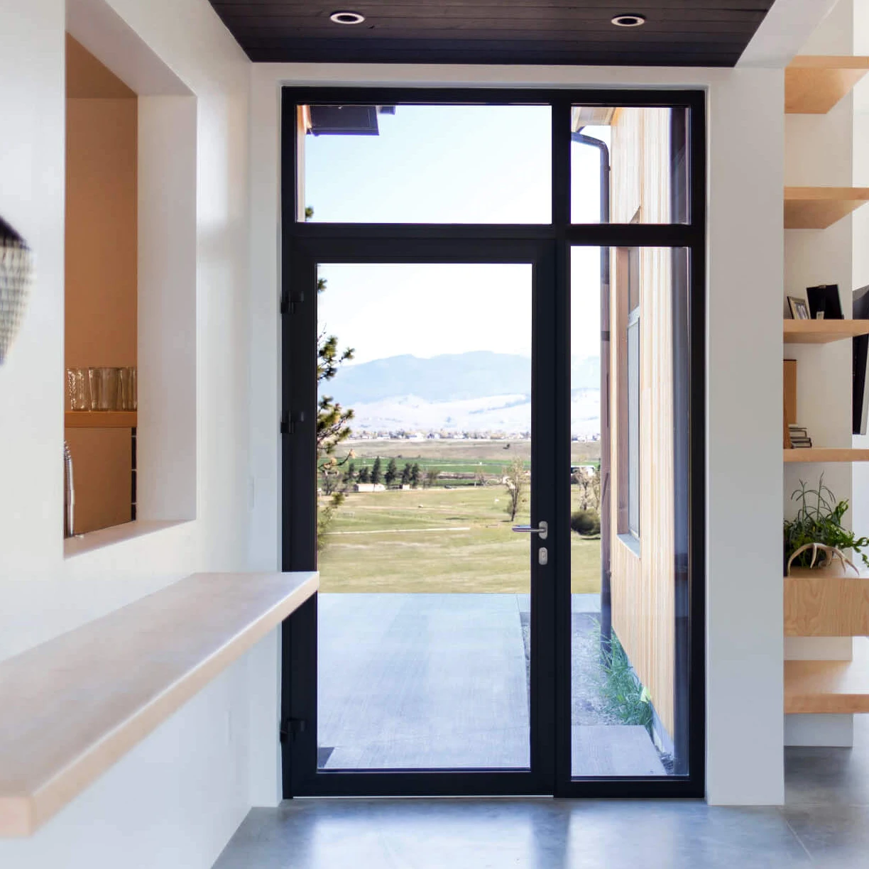 Aluminum storefront door commercial system with good quality