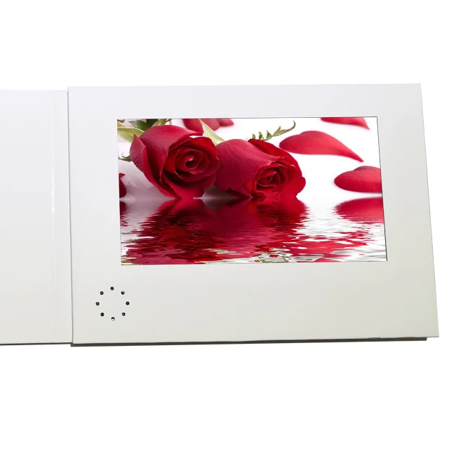 Custom Printing Digital Video Book 10 inch screen Business Card Lcd Video Mailer 7 inch Lcd Video Brochure Card For Marketing