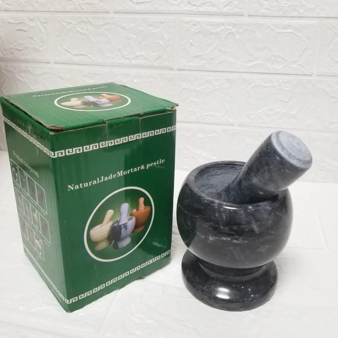 Garlic mortar stone mortar natural marble garlic mortar