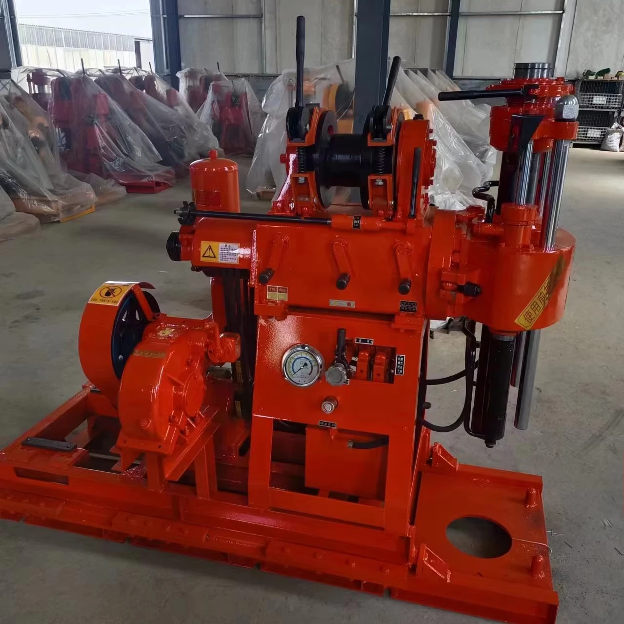 60-360m soil core sampling water well drilling rig tower crawler with ladder