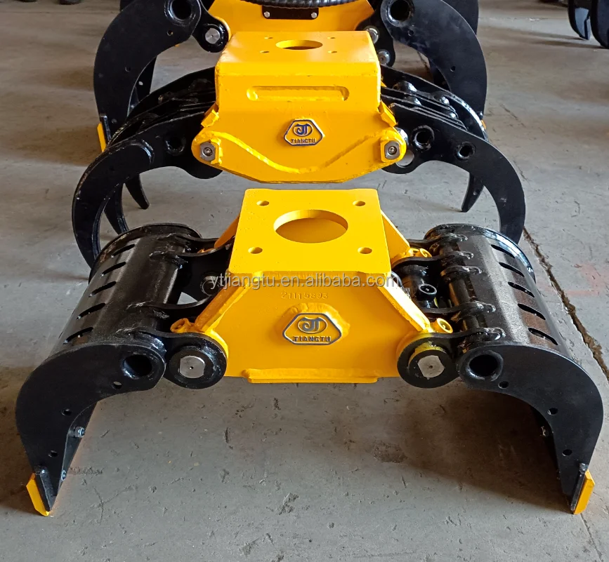 digger attachments excavator rotating grabber for sale