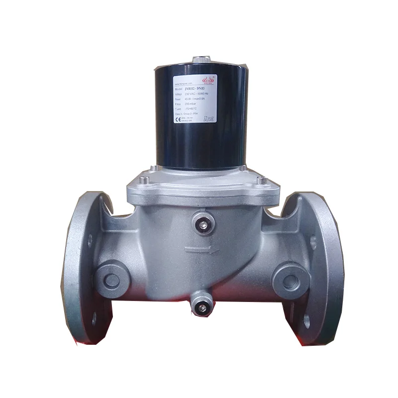 JMR gas solenoid valve replaces Elektrogas VMR for fuel/natural gas burner solenoid valve in industrial furnaces