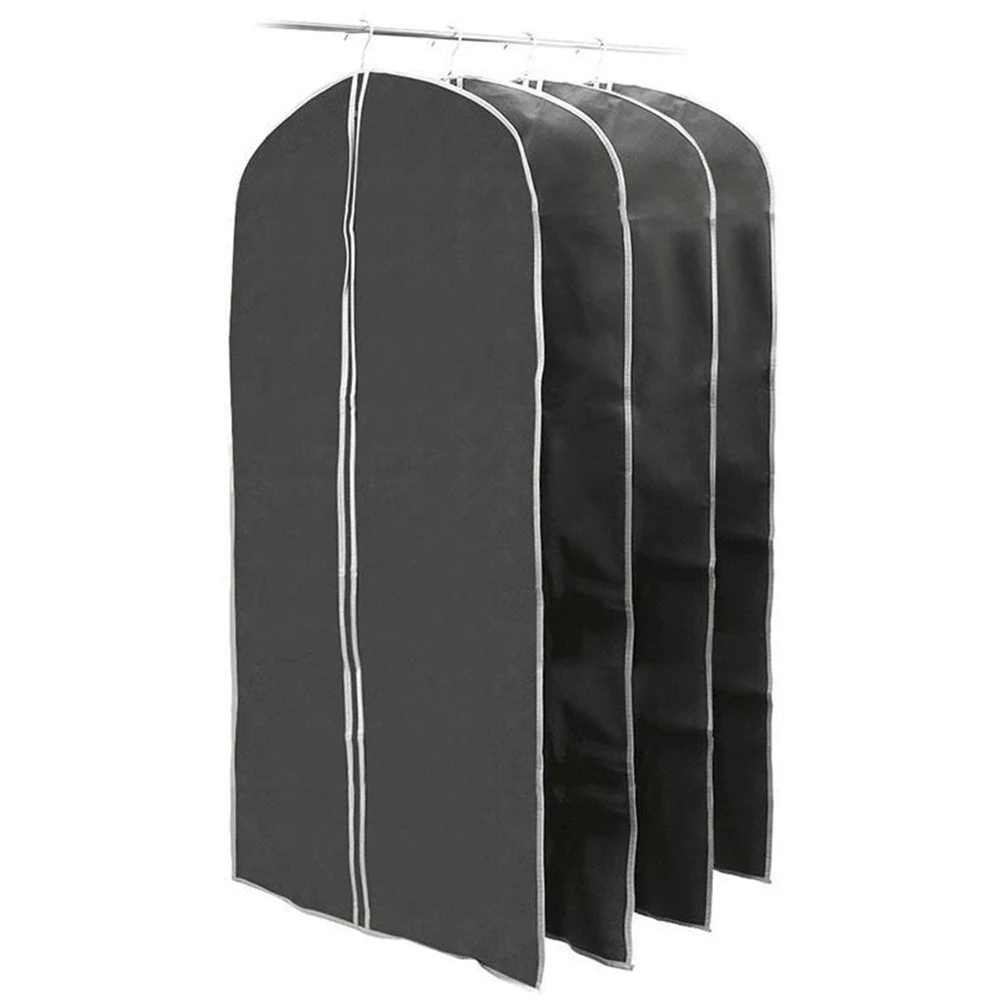 Cheap Black  Custom Logo Clothes Gown Packaging Garment Bag Oxford  Nonwoven  Dress Suit Protector Garment Bag With Zipper