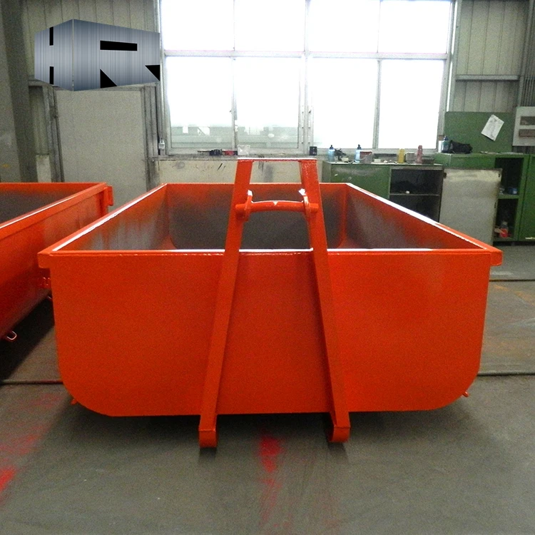 10CY -60CY customized roll off dumpster special container hook lift bin