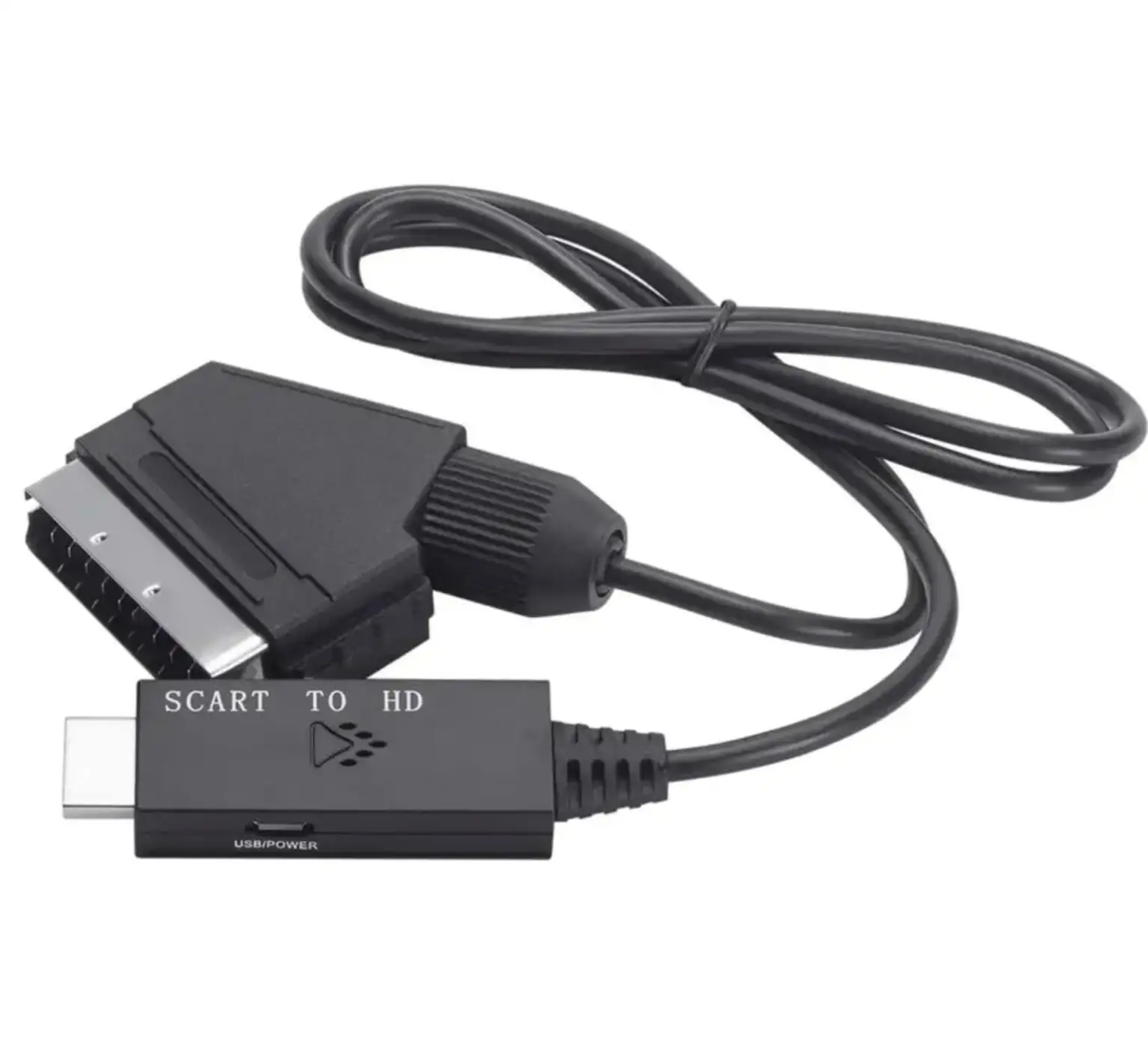 Xput Cable 720P 1080P Video DVD Player TV 21 Pin Scart Male To HD Female Converter Adapter Cable