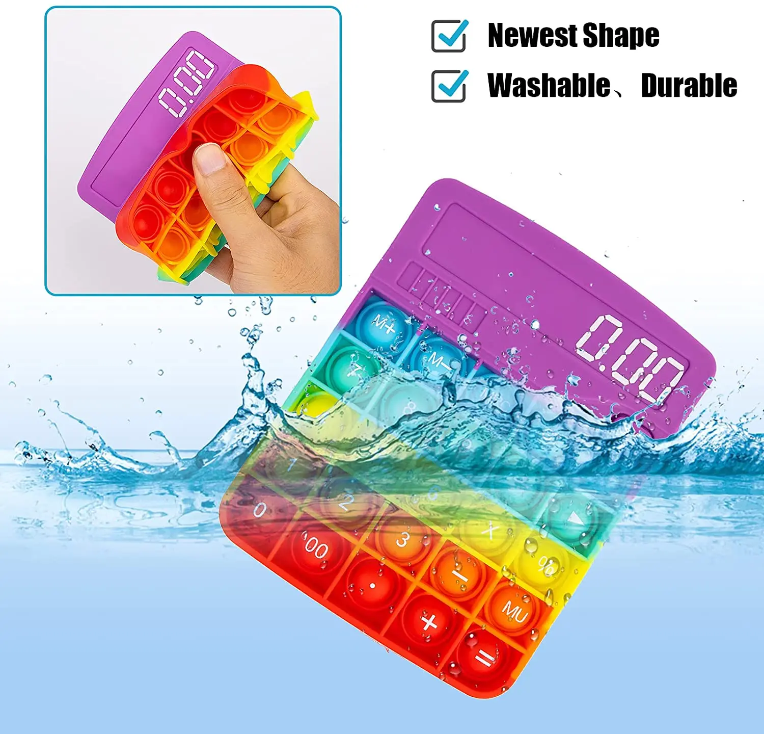 Calculator Pops Bubbles Sensory Fidget Pack Toys Bubbles Pops Toy Popper Fidget Pack Stress Relief Tool Sensory Toy For Kids