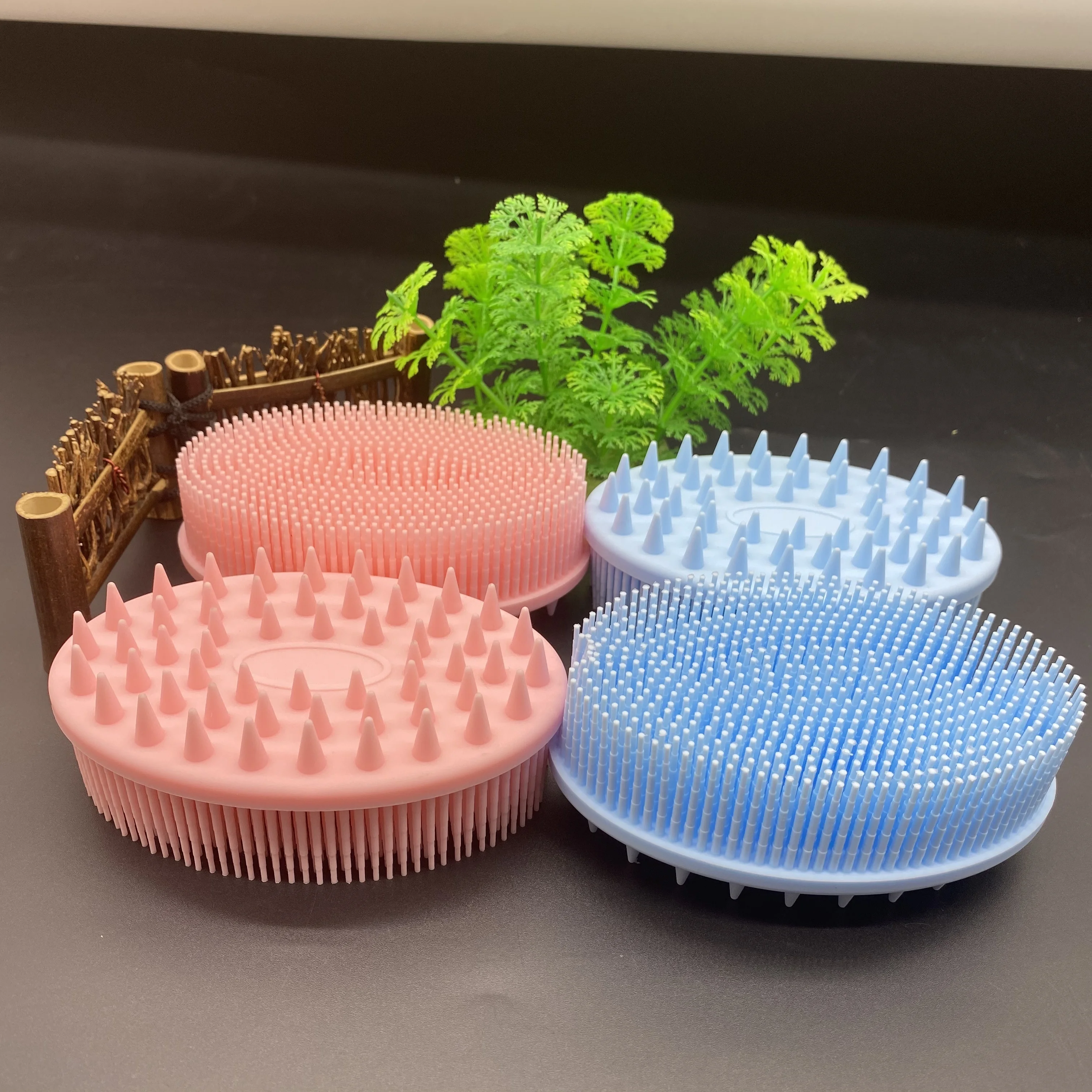 Gentle Exfoliating Baby Bath Shower Scrub Body Silicone Massage Brushes for Sensory Integration Therapy and Eliminate   JPDSBB