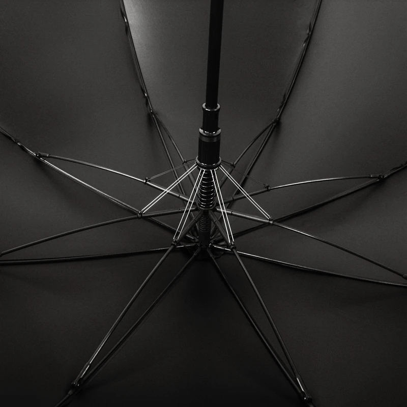 Custom logo printing personalised golf umbrella black uv coating sun protect golf umbrella with wooden handle