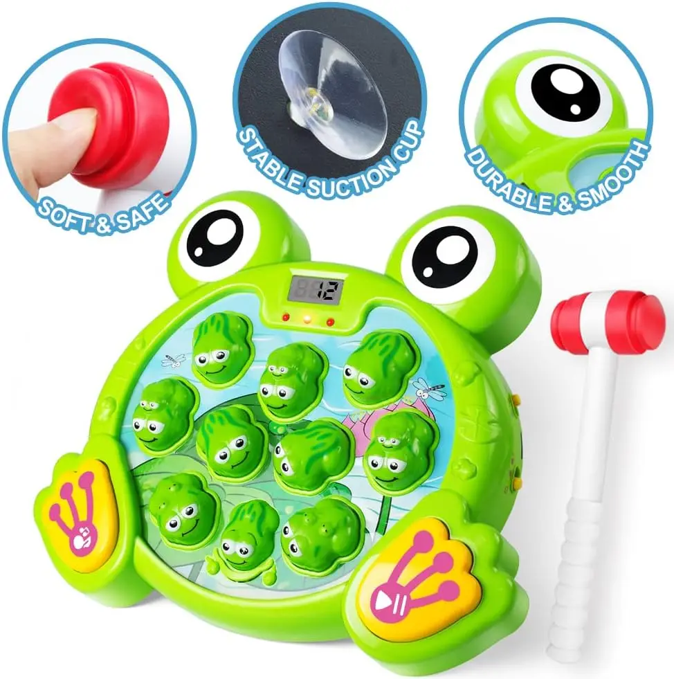 Interactive Whack A Frog Game Learning Active Early Developmental Toy Fun Gift