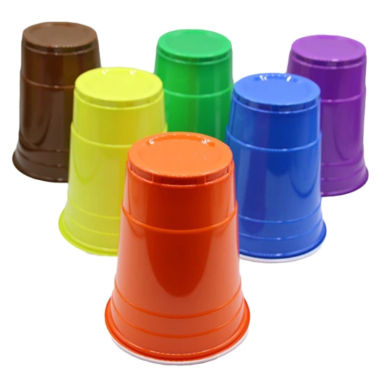 Wholesale Custom Logo 16Oz Plastic Disposable Colored PP Cups Beer Pong Party Red Cup Black