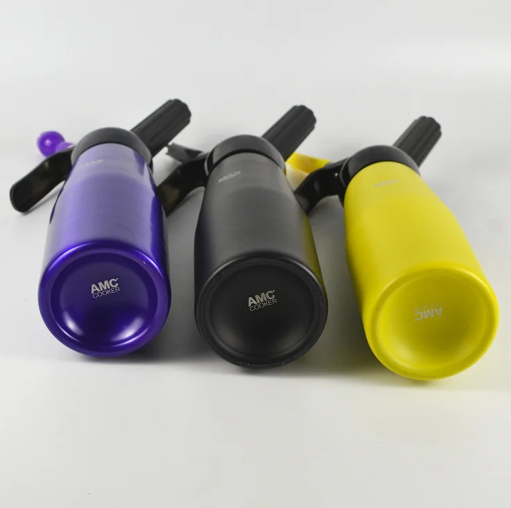 Aluminum Manual Whipped Cream Dispenser 500ML/1L for Delicious Homemade Whipped Creams