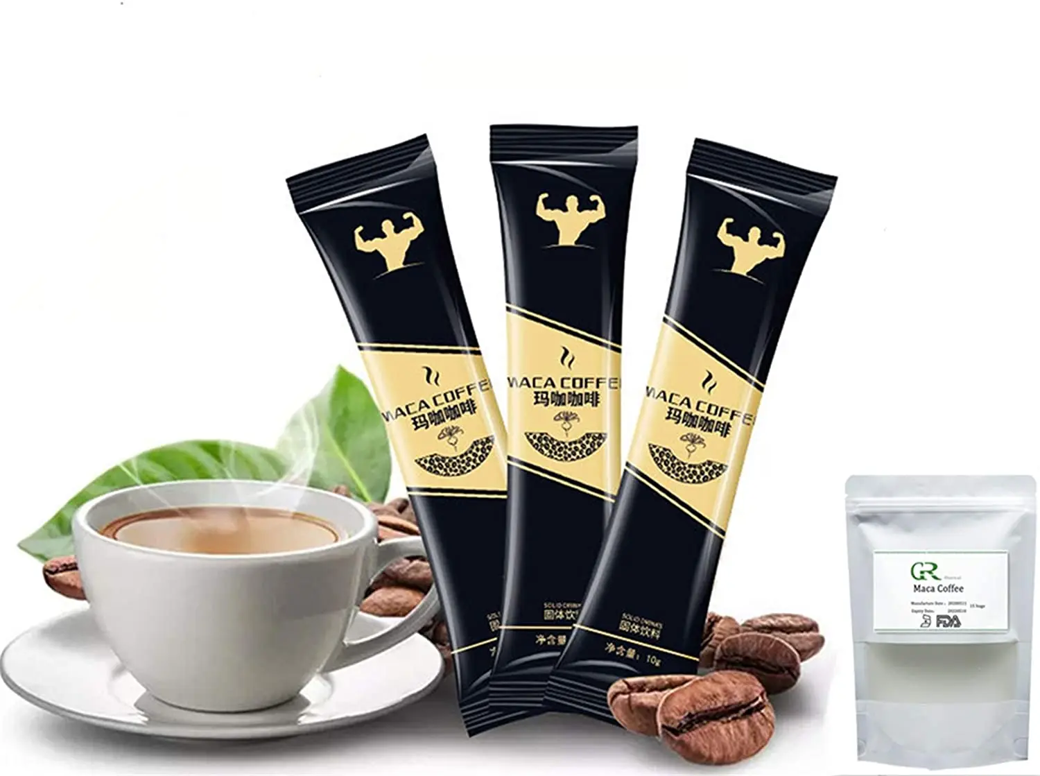 private customized Maca Coffee Male Energy men X-power coffee for Instant