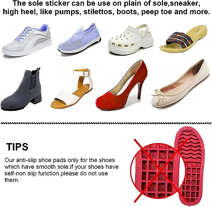 Hot Sell Custom Oem Sole Protector Anti-Slip Sole Protector For Shoes Anti Slip Sole Shields Protector For Woman Shoes