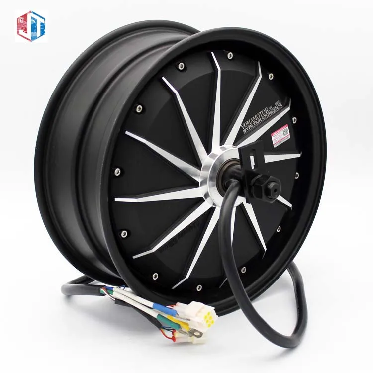 YM MOTOR 12inch 3kw  High Efficiency Brushless Dc Motor For Electric Motorcycle hub motor