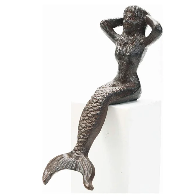 Mermaid Statue Polyresin Souvenir Gift decor Home Garden Resin Mermaid Figure Souvenir Decor Garden Souvenir Gift Mermaid Figure