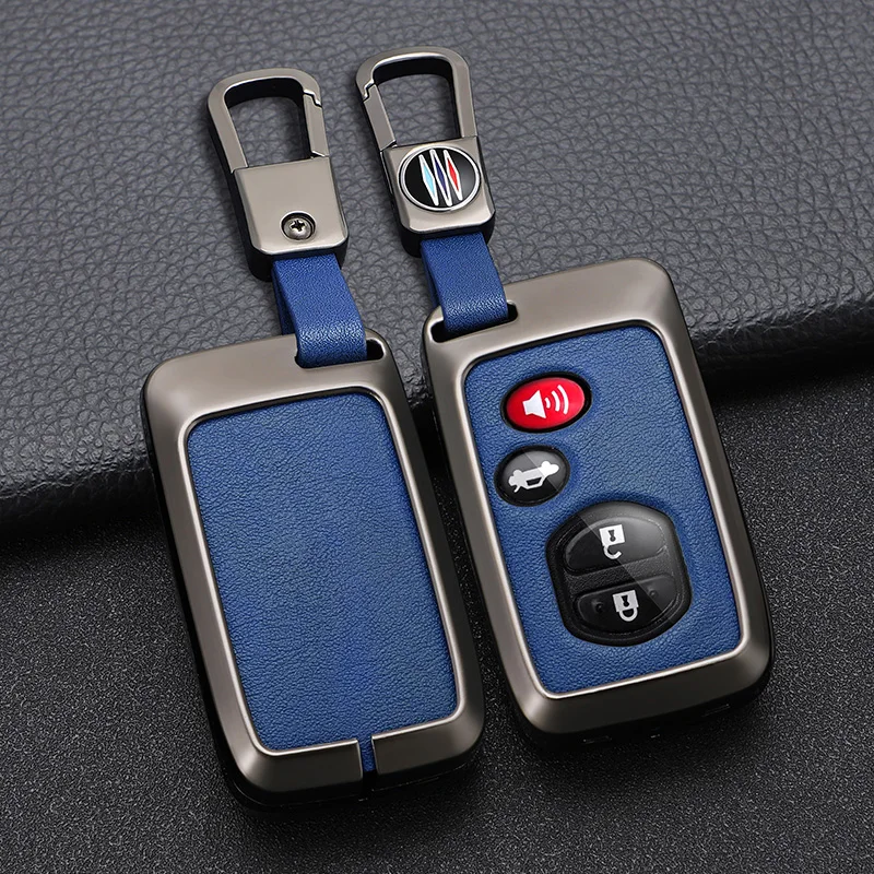 OEM Metal Car Key Shell Zinc Alloy Car Key Case Remote Cover Full Protection Suitable for Toyota Camry Land Cruiser Reiz Prado