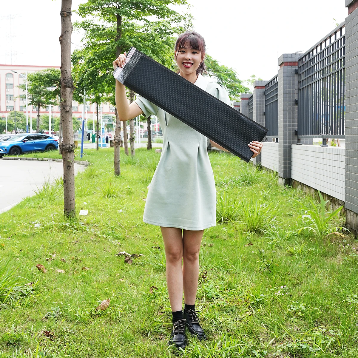 Custom Long Size Hair Bag Fishing Rod Umbrella Express Factory OEM Shipping Mailing Long Strip Bubble Mailers Envelope Bags