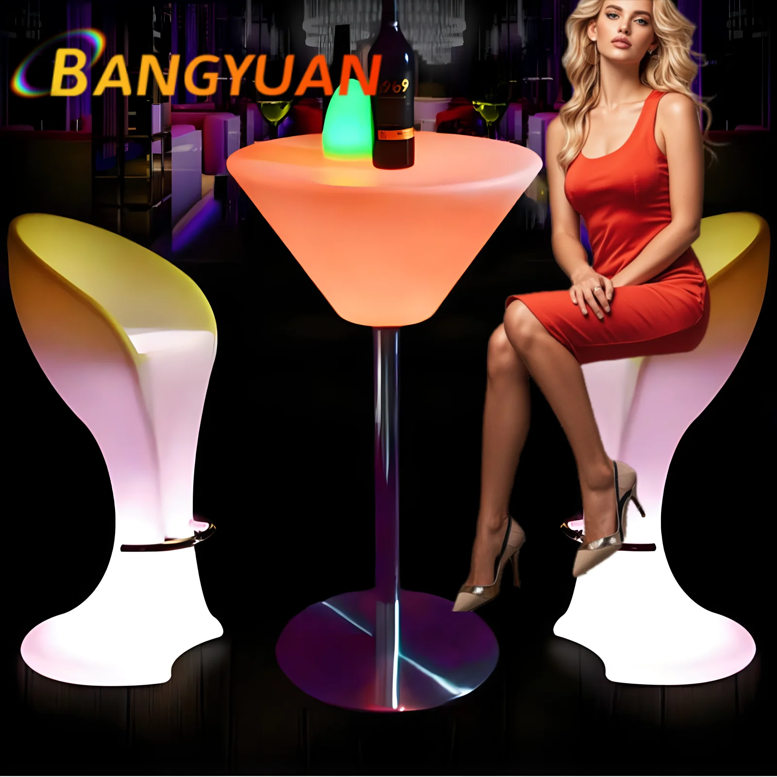 LED furniture bar table bar furniture for nightclub illuminated led bar table nightclub party furniture LED table