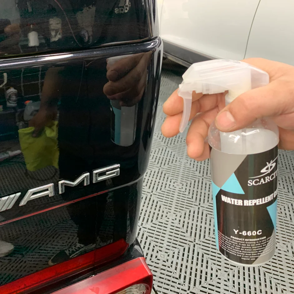 Spray of graphene ceramic coating, use stronger than car wax enamel or top coating